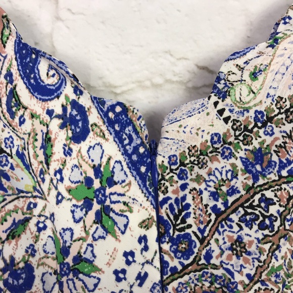 Alya Boho Paisley Asymmetrical Maxi Tank Dress S - Picture 6 of 8